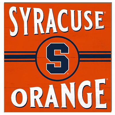 Syracuse Orange 10'' x 10'' Retro Team Sign
