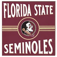 Florida State Seminoles 10'' x 10'' Retro Team Sign