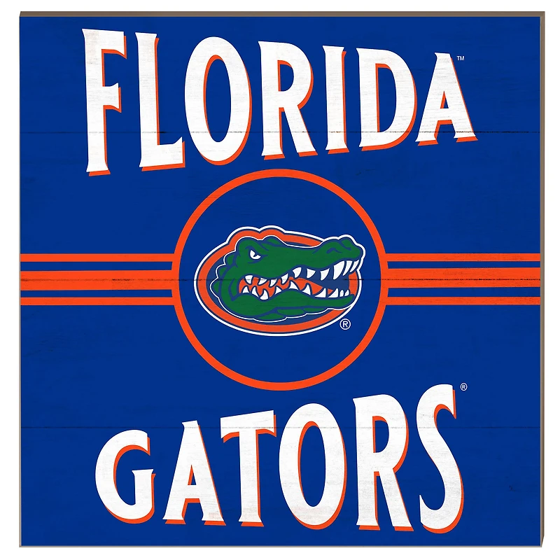 Florida Gators 10'' x 10'' Retro Team Sign