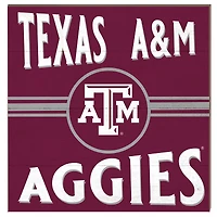 Texas A&M Aggies 10'' x 10'' Retro Team Sign