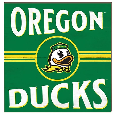 Oregon Ducks 10'' x 10'' Retro Team Sign