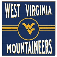 West Virginia Mountaineers 10'' x 10'' Retro Team Sign