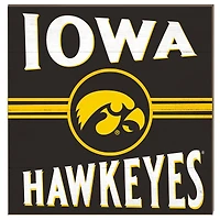 Iowa Hawkeyes 10'' x 10'' Retro Team Sign
