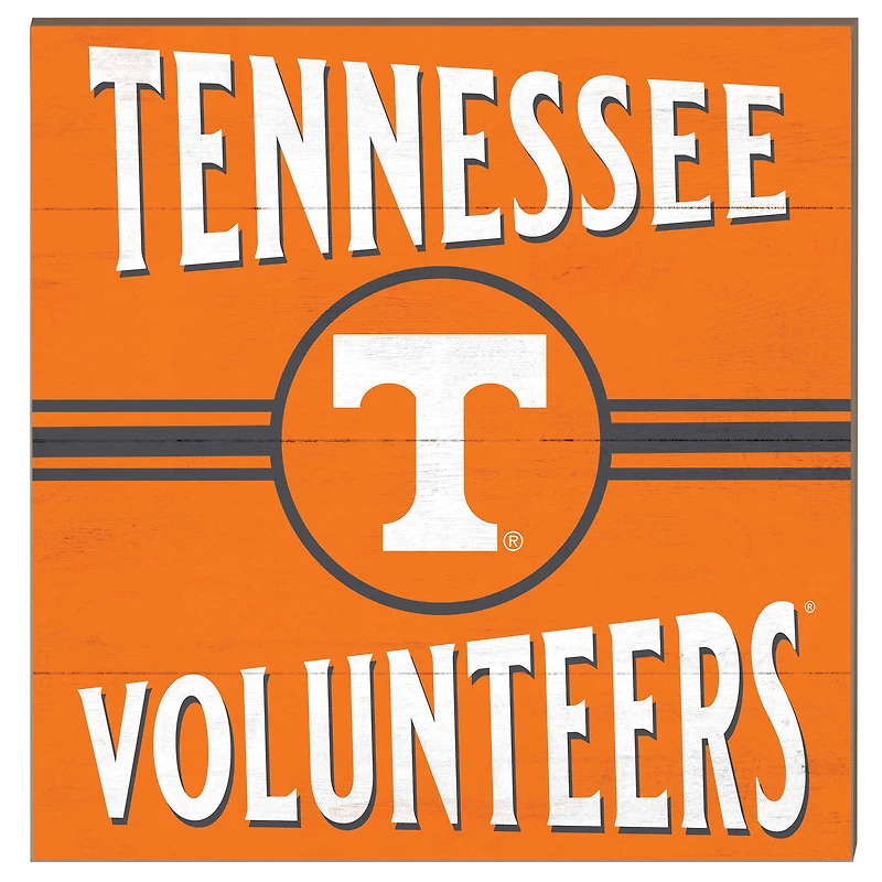 Tennessee Volunteers 10'' x 10'' Retro Team Sign