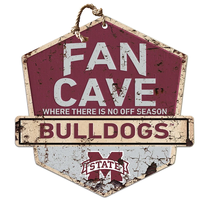 Mississippi State Bulldogs Fan Cave Badge Sign