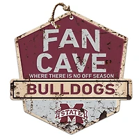 Mississippi State Bulldogs Fan Cave Badge Sign