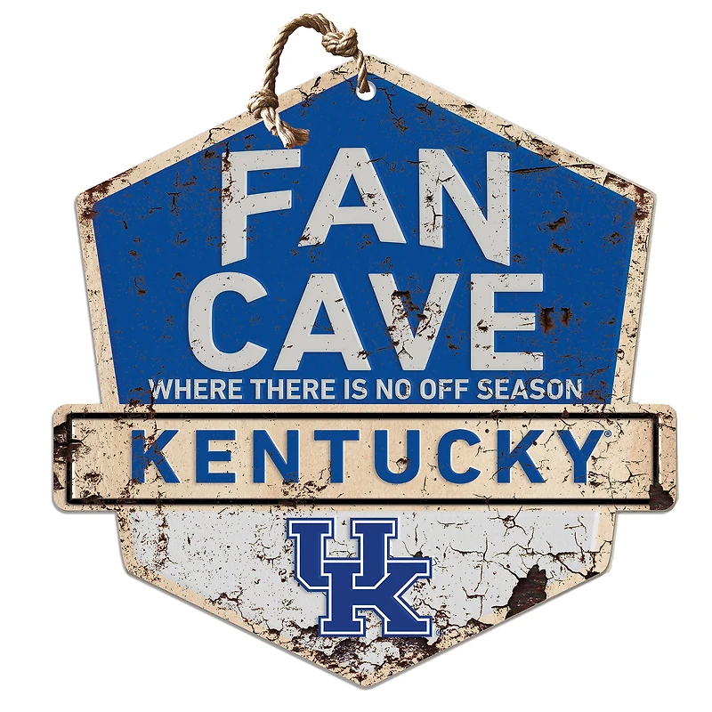 Kentucky Wildcats Fan Cave Badge Sign