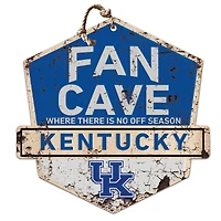 Kentucky Wildcats Fan Cave Badge Sign
