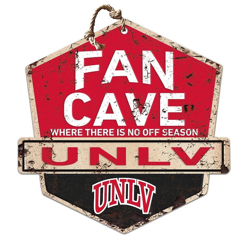 UNLV Rebels Fan Cave Badge Sign