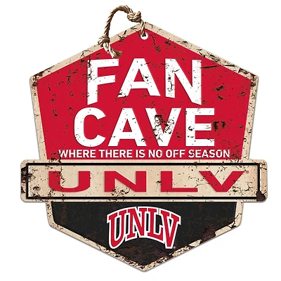 UNLV Rebels Fan Cave Badge Sign