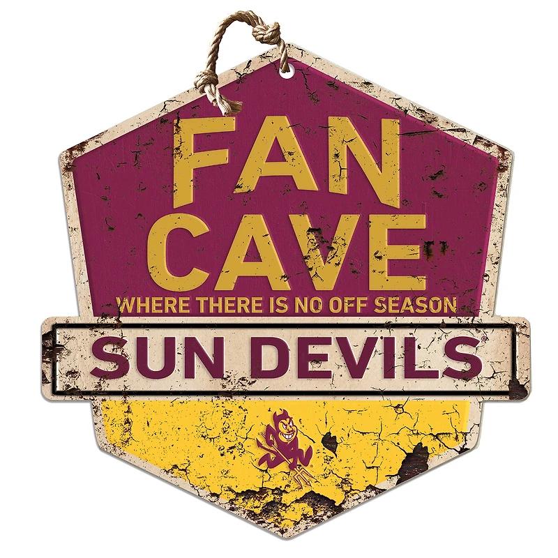 Arizona State Sun Devils Fan Cave Badge Sign