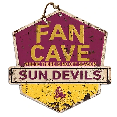 Arizona State Sun Devils Fan Cave Badge Sign