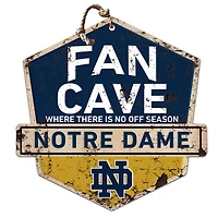 Notre Dame Fighting Irish Fan Cave Badge Sign