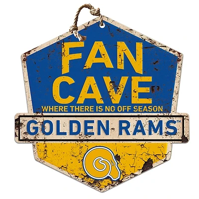 Albany State Golden Rams Fan Cave Badge Sign