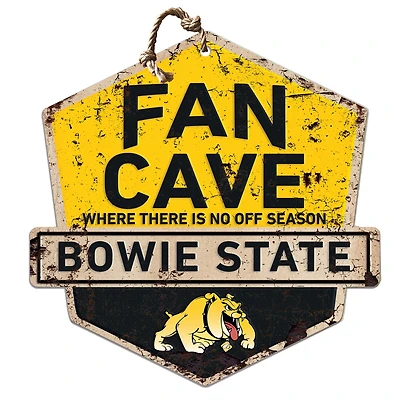 Bowie State Bulldogs Fan Cave Badge Sign
