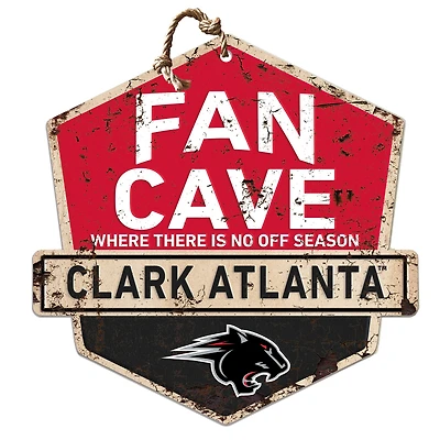 Clark Atlanta University Panthers Fan Cave Badge Sign