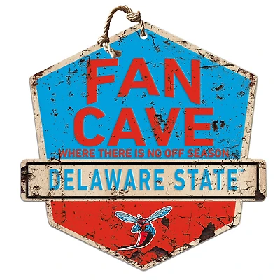 Delaware State Hornets Fan Cave Badge Sign
