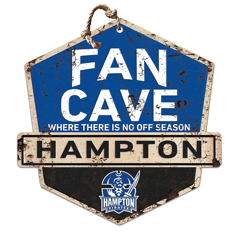 Hampton Pirates Fan Cave Badge Sign