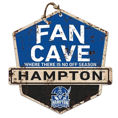 Hampton Pirates Fan Cave Badge Sign