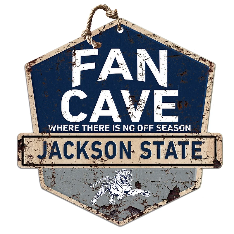 Jackson State Tigers Fan Cave Badge Sign