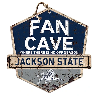 Jackson State Tigers Fan Cave Badge Sign