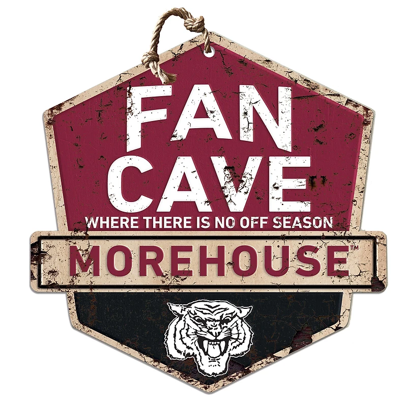 Morehouse Maroon Tigers Fan Cave Badge Sign
