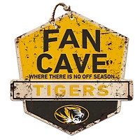 Missouri Tigers Fan Cave Badge Sign