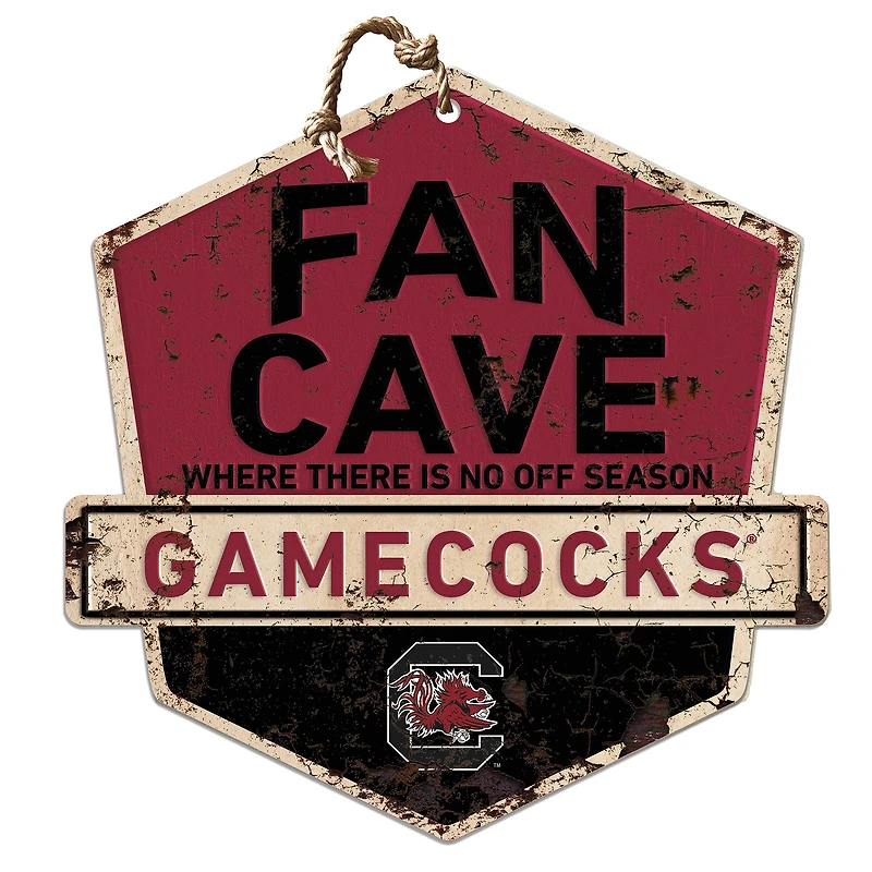South Carolina Gamecocks Fan Cave Badge Sign