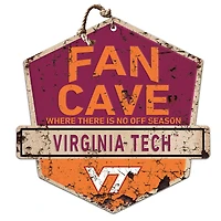 Virginia Tech Hokies Fan Cave Badge Sign