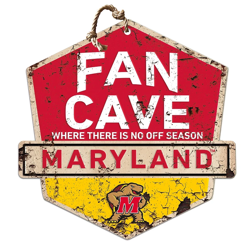 Maryland Terrapins Fan Cave Badge Sign