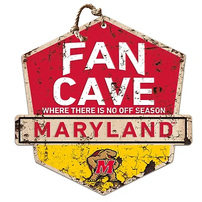 Maryland Terrapins Fan Cave Badge Sign
