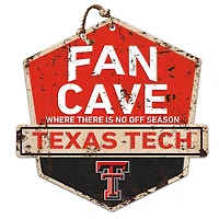 Texas Tech Red Raiders Fan Cave Badge Sign
