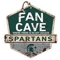 Michigan State Spartans Fan Cave Badge Sign