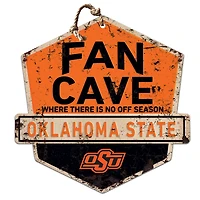Oklahoma State Cowboys Fan Cave Badge Sign