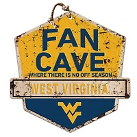West Virginia Mountaineers Fan Cave Badge Sign