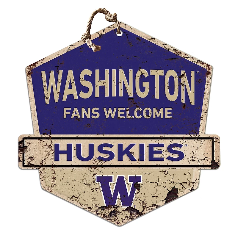 Washington Huskies Fans Welcome Sign