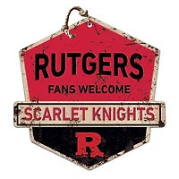 Rutgers Scarlet Knights Fans Welcome Sign