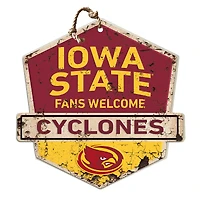 Iowa State Cyclones Fans Welcome Sign