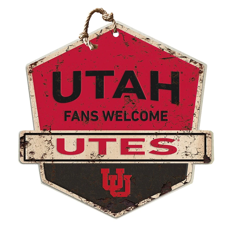 Utah Utes Fans Welcome Sign
