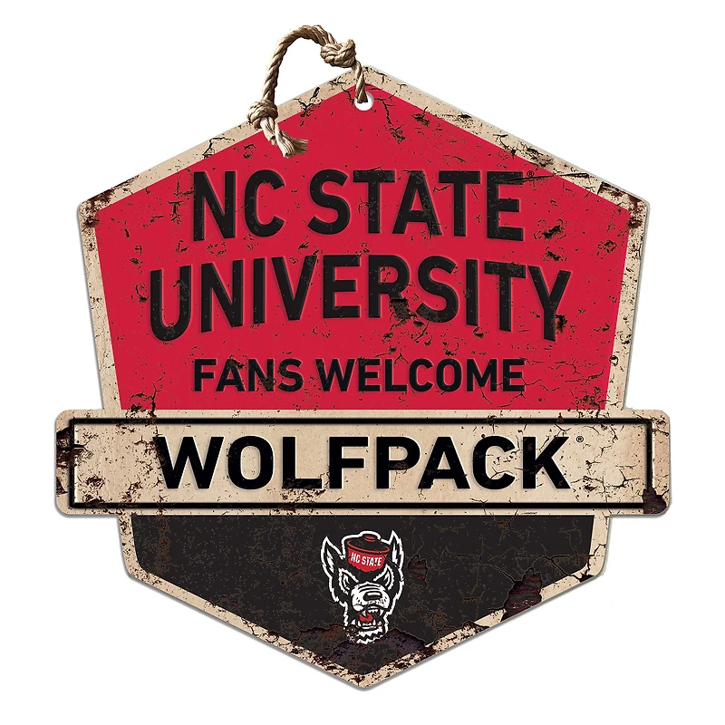 NC State Wolfpack Fans Welcome Sign