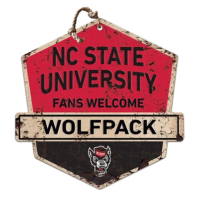 NC State Wolfpack Fans Welcome Sign