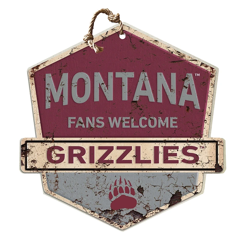 Montana Grizzlies Fans Welcome Sign