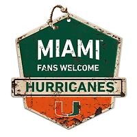 Miami Hurricanes Fans Welcome Sign