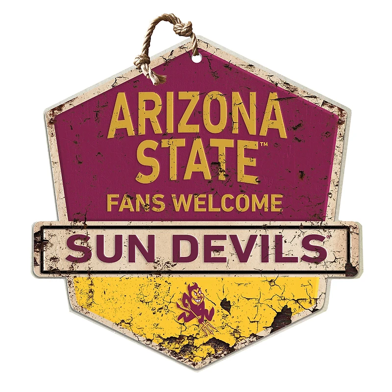 Arizona State Sun Devils Fans Welcome Sign