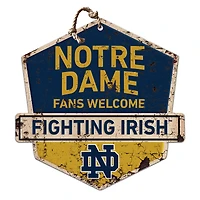 Notre Dame Fighting Irish Fans Welcome Sign
