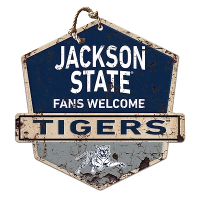 Jackson State Tigers Fans Welcome Sign
