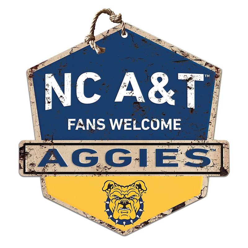 North Carolina A&T Aggies Fans Welcome Sign
