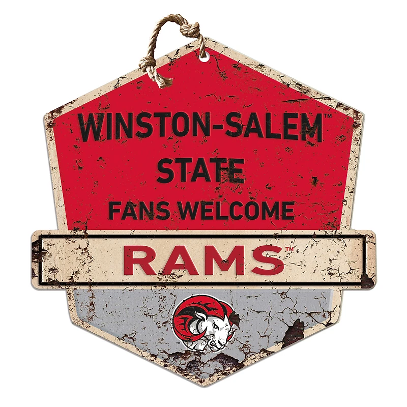 Winston-Salem State Rams Fans Welcome Sign