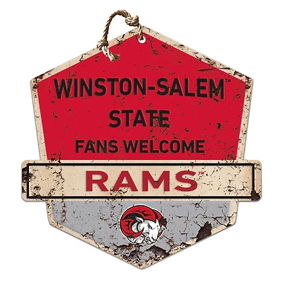 Winston-Salem State Rams Fans Welcome Sign