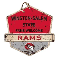 Winston-Salem State Rams Fans Welcome Sign